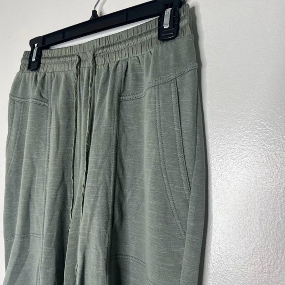 Daily Practice Anthropologie Women's Moss Green Ruched Slouchy Pants Size XS - Picture 2 of 10